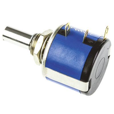 Vishay 2kΩ Rotary Potentiometer 10-Turns 1-Gang Panel Mount, 534B1202JL