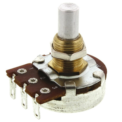 Bourns 250kΩ Rotary Potentiometer 1-Gang Panel Mount, PDB241-GTR02-254A2