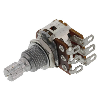 Bourns 500kΩ Rotary Potentiometer 2-Gang Panel Mount, PDB182-GTRB1-504MN