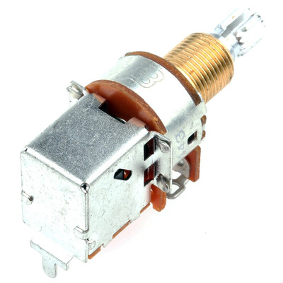 Bourns 500kΩ Rotary Potentiometer 1-Gang Panel Mount, PDB183-GTR01-504A2