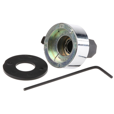 Bourns 22.2mm Chrome Potentiometer Knob for 6mm Shaft Splined, H-23-6M