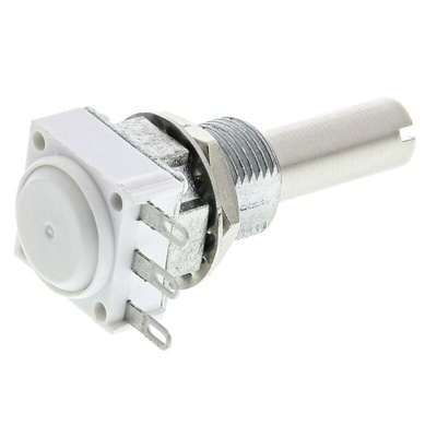 Vishay 1kΩ Rotary Potentiometer 1-Gang Panel Mount, P11S1V0FLSY00102KL