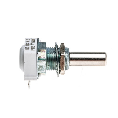 Vishay 10kΩ Rotary Potentiometer 1-Gang Panel Mount, P11S1V0FLSY00103KA