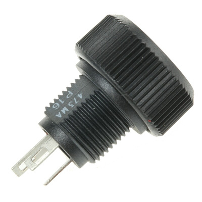 Vishay 47kΩ Rotary Potentiometer 1-Gang Panel Mount, P16NP473MAB15