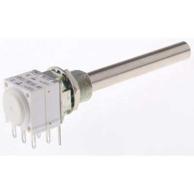 Vishay 10kΩ Rotary Potentiometer 2-Gang Panel Mount, P11A2V0FRSY00T0047