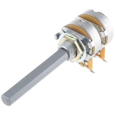 TE Connectivity 10kΩ Rotary Potentiometer 2-Gang Panel Mount, 27ESA103MMF50NF