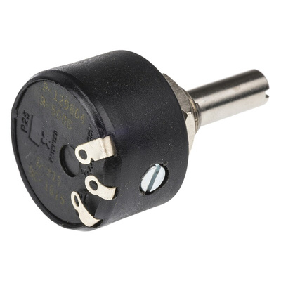 RS PRO 500Ω Rotary Potentiometer 1-Gang Panel Mount