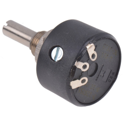 RS PRO 10Ω Rotary Potentiometer 1-Gang Panel Mount