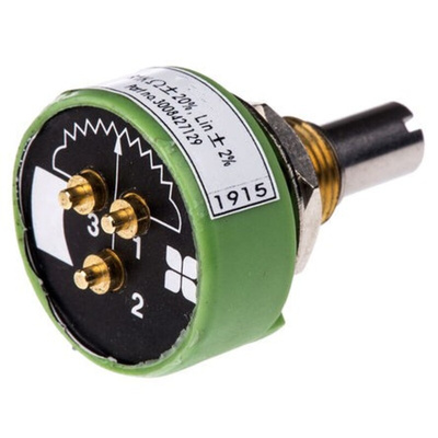 RS PRO 1kΩ Rotary Potentiometer 1-Gang Panel Mount