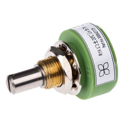 RS PRO 1kΩ Rotary Potentiometer 1-Gang Panel Mount