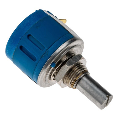 RS PRO 1kΩ Rotary Potentiometer 10-Turns 1-Gang Panel Mount
