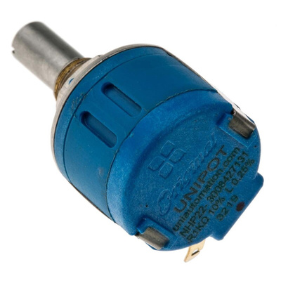RS PRO 1kΩ Rotary Potentiometer 10-Turns 1-Gang Panel Mount