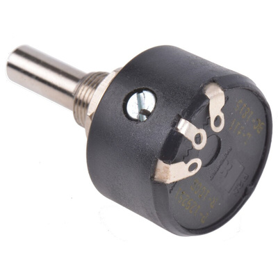 RS PRO 100Ω Rotary Potentiometer 1-Gang Panel Mount