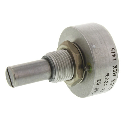 Vishay 2kΩ Rotary Potentiometer 1-Gang Panel Mount, 157B202MX9001