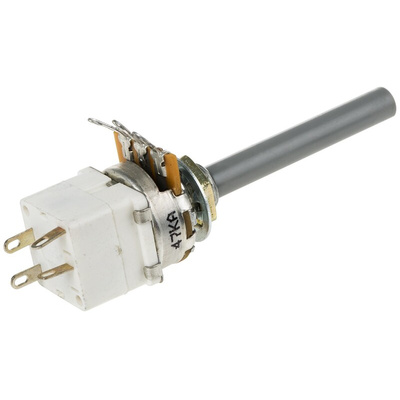 TE Connectivity 47kΩ Rotary Potentiometer 1-Gang Panel Mount, 1624210-3