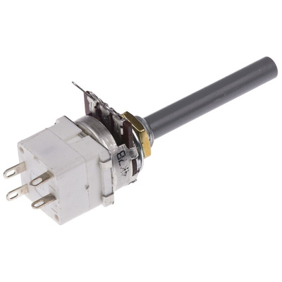 TE Connectivity 4.7kΩ Rotary Potentiometer 1-Gang Panel Mount, 1624216-2