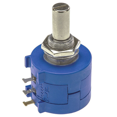 Bourns 500Ω Rotary Potentiometer 10-Turns 1-Gang Panel Mount, 3590S-2-501L