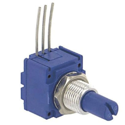 Bourns 250kΩ Rotary Potentiometer 1-Gang, 91A1A-B28-A22L