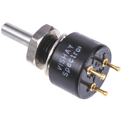 Vishay 1kΩ Rotary Potentiometer 1-Gang Panel Mount, 140B00102B10