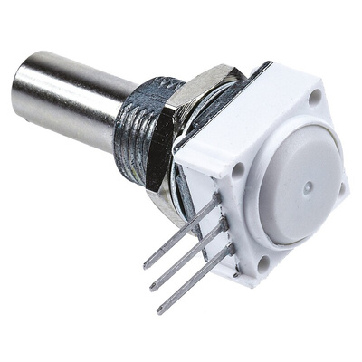 Vishay 25kΩ Rotary Potentiometer 1-Gang, Panel Mount (Through Hole), 14910F0GJSX10253KA