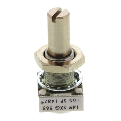 Vishay 1MΩ Rotary Potentiometer 1-Gang, Panel Mount (Through Hole), 14910F0GJSX10105KA