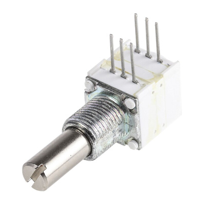 Vishay 10kΩ Rotary Potentiometer 2-Gang, Panel Mount (Through Hole), 14920F0GJSX13103KA