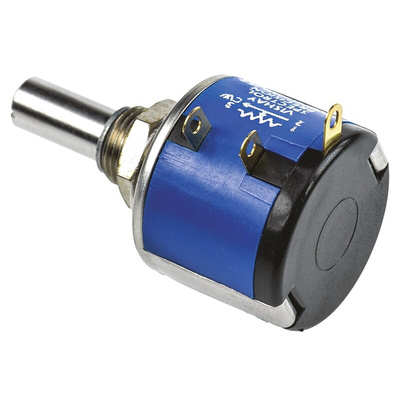 Vishay 100Ω Rotary Potentiometer 10-Turns 1-Gang Panel Mount, 534B1101JC8872