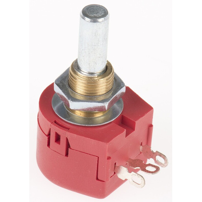 TE Connectivity 25Ω Rotary Potentiometer 1-Gang Panel Mount, TW1250KA