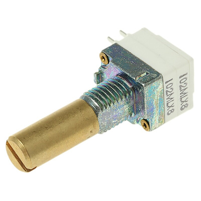 Vishay 1kΩ Rotary Potentiometer 2-Gang, Panel Mount (Through Hole), P9A2R100FISX1102ML