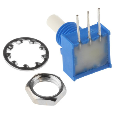 Bourns 3310C Series Conductive Plastic Potentiometer with a 3.17 mm Dia. Shaft, 1kΩ, ±20%, 0.25W, ±1000ppm/°C