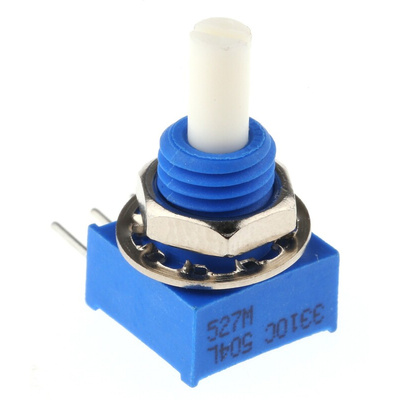 Bourns 500kΩ Rotary Potentiometer 1-Gang, 3310C-001-504L