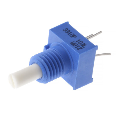 Bourns 10kΩ Rotary Potentiometer 1-Gang, Panel Mount (Through Hole), 3310P-001-103L