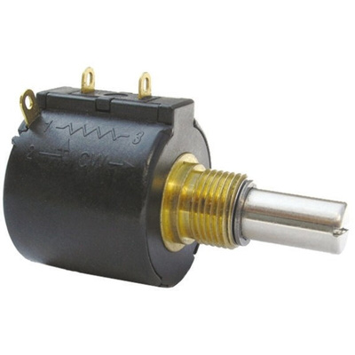 Bourns 5kΩ Rotary Potentiometer 5-Turns 1-Gang Panel Mount, 3548S-1AA-502A