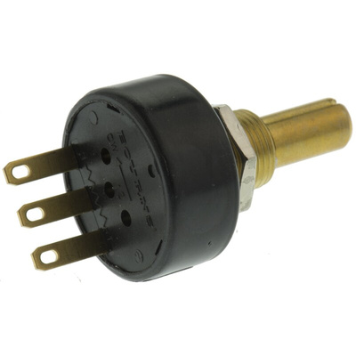 Bourns 5kΩ Rotary Potentiometer Continuous-Turns 1-Gang Panel Mount, 6630S0D-B28-A502
