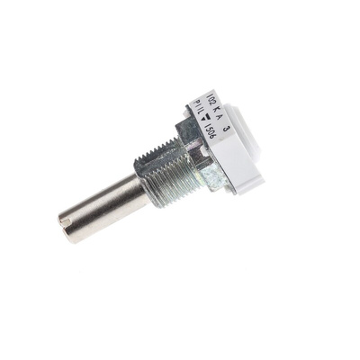 Vishay 1kΩ Rotary Potentiometer 1-Gang Panel Mount, P11L1V0FLSY00102KA