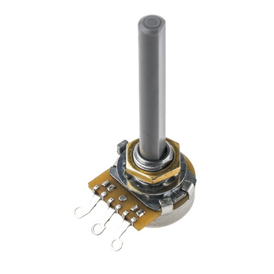 TE Connectivity 220kΩ Rotary Potentiometer 1-Gang Panel Mount, 23ESB224MMF50NF