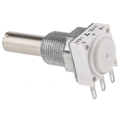 Vishay 1kΩ Rotary Potentiometer 1-Gang Panel Mount, P11S1V0FLSY00102KA