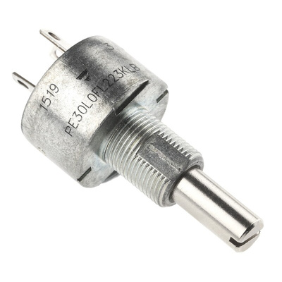 Vishay 22kΩ Rotary Potentiometer 1-Gang Panel Mount, PE30L0FL223KLB