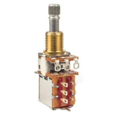 Bourns 250kΩ Rotary Potentiometer 1-Gang Panel Mount, PDB185-GTR11-254A2