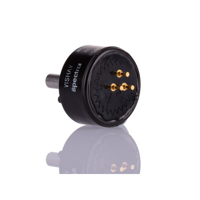 Vishay 1kΩ Rotary Potentiometer Continuous-Turns 1-Gang Bushing Mount, 132-0-0-102