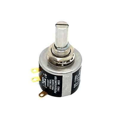Vishay 5kΩ Rotary Potentiometer 5-Turns 1-Gang Bushing Mount, 535-1-1-502