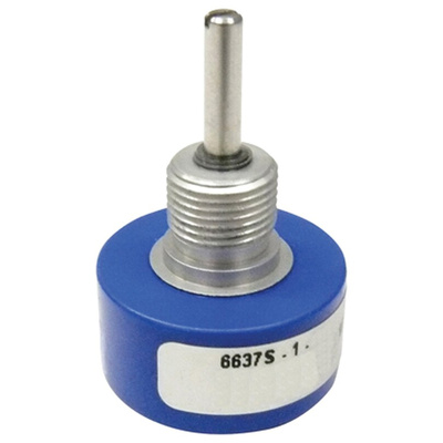 Bourns 10kΩ Rotary Potentiometer Continuous-Turns 1-Gang Bushing Mount, 6637S-1-103