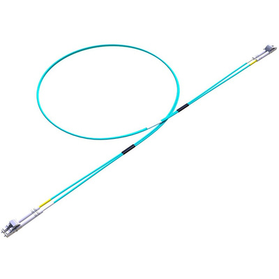 RS PRO LC to LC Duplex Multi Mode OM3 Fibre Optic Cable, 900μm, Blue, 10m