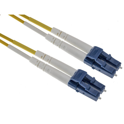 RS PRO LC to LC Simplex Single Mode OS1, OS2 Fibre Optic Cable, 900μm, Yellow, 7m