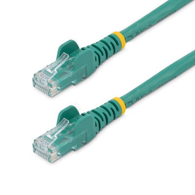 StarTech.com Cat6 Straight Male RJ45 to Straight Male RJ45 Ethernet Cable, U/UTP, Green PVC Sheath, 1.5m, CMG Rated
