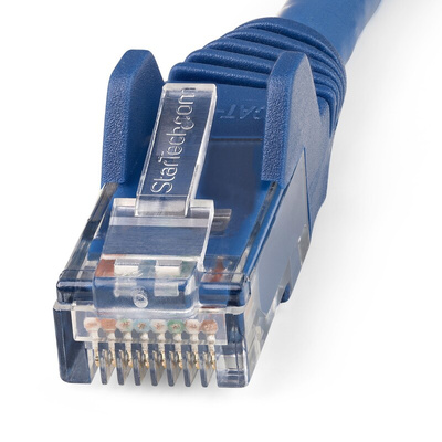 StarTech.com Cat6 Straight Male RJ45 to Straight Male RJ45 Ethernet Cable, U/UTP, Blue LSZH Sheath, 2m, Low Smoke Zero