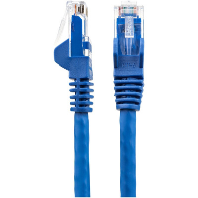 StarTech.com Cat6 Straight Male RJ45 to Straight Male RJ45 Ethernet Cable, U/UTP, Blue LSZH Sheath, 2m, Low Smoke Zero