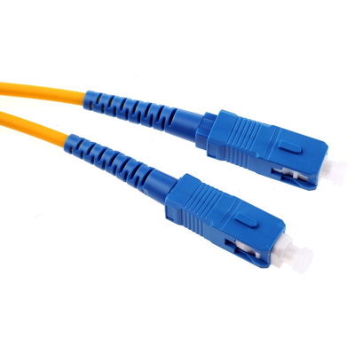 RS PRO SC to SC Simplex Single Mode OS1 Fibre Optic Cable, 9/125μm, Yellow, 1m