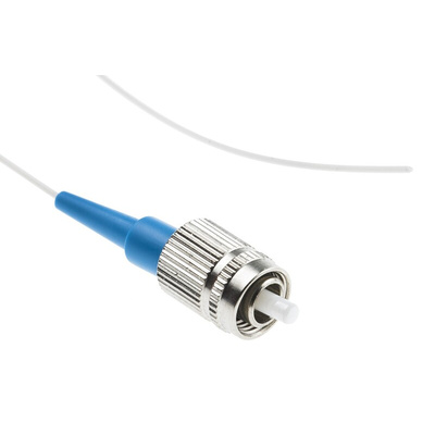 RS PRO FC to Unterminated Simplex Single Mode OS1 Fibre Optic Cable, 9/125μm, White, 1.5m