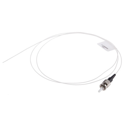 RS PRO ST to Unterminated Simplex Multi Mode OM2 Fibre Optic Cable, 50/125μm, Orange/White, 1m